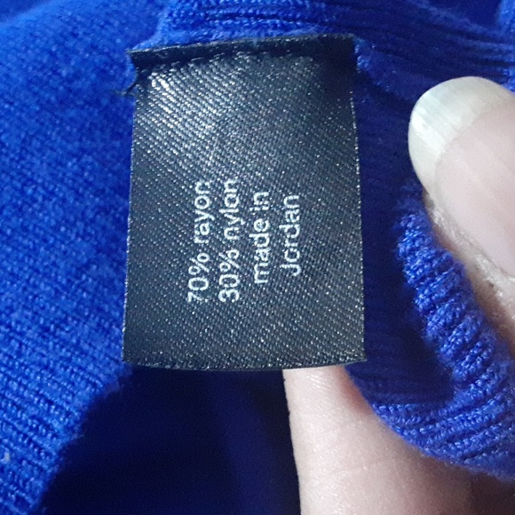 Lane Bryant Royal Blue Button-Down Cardigan Sweater Button Up Size 14/16 Casual - Picture 8 of 8